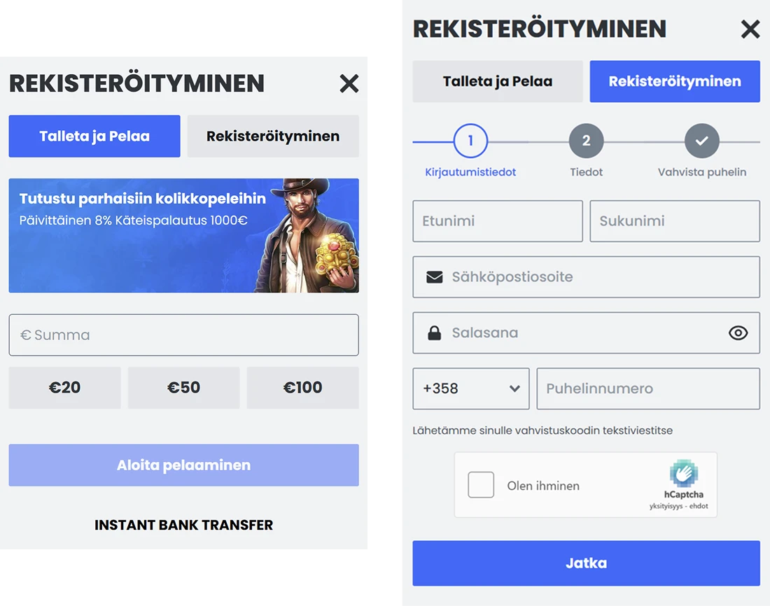 Rekisteröidy 30Bet Casino